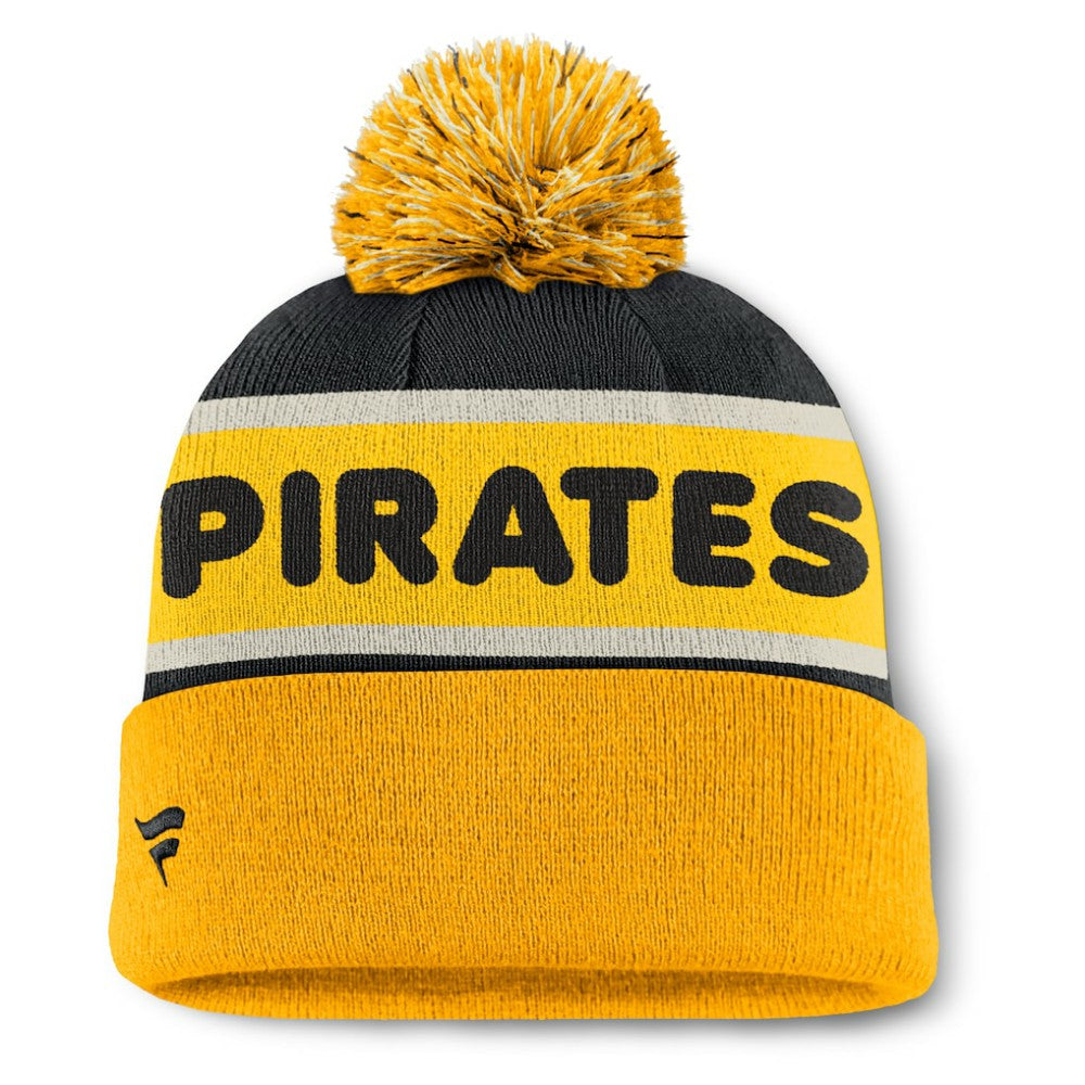Pittsburgh Pirates Fanatics Heritage Cuffed Knit Hat with Pom | MLB US