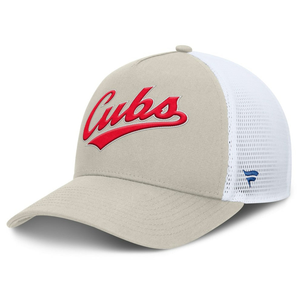 Chicago Cubs Fanatics Heritage Light Khaki A-Frame Adjustable Hat | MLB On Sale