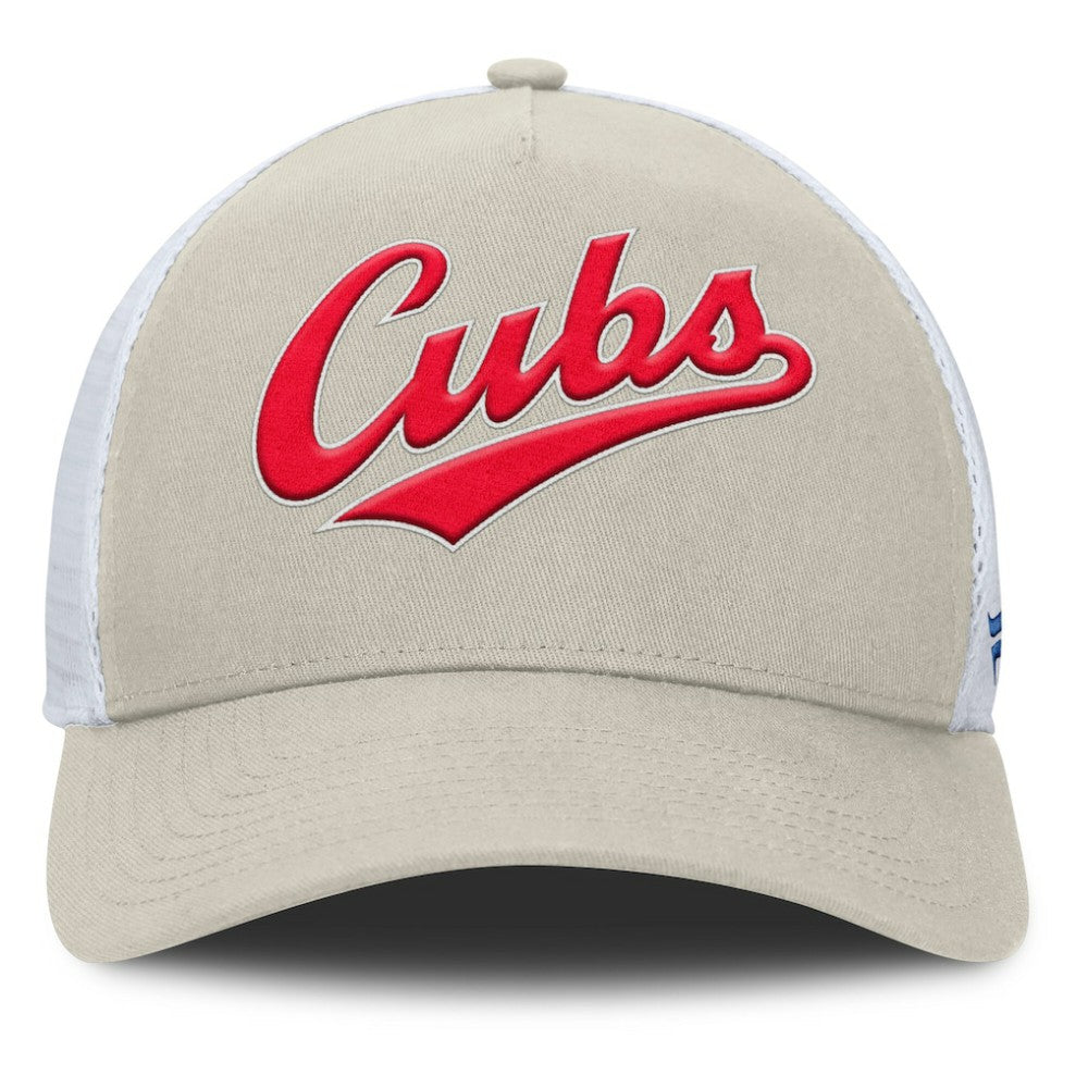 Chicago Cubs Fanatics Heritage Light Khaki A-Frame Adjustable Hat | MLB On Sale