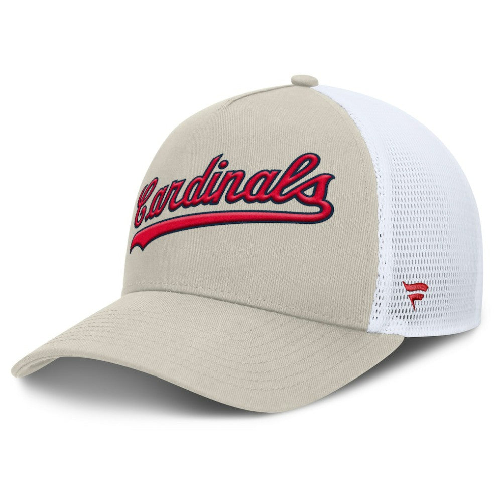 St. Louis Cardinals Fanatics Heritage Light Khaki A-Frame Adjustable Hat | MLB Near me
