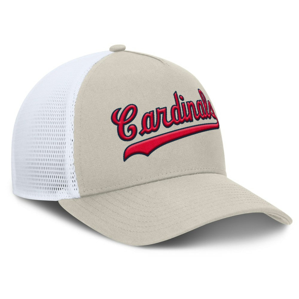 St. Louis Cardinals Fanatics Heritage Light Khaki A-Frame Adjustable Hat | MLB Near me