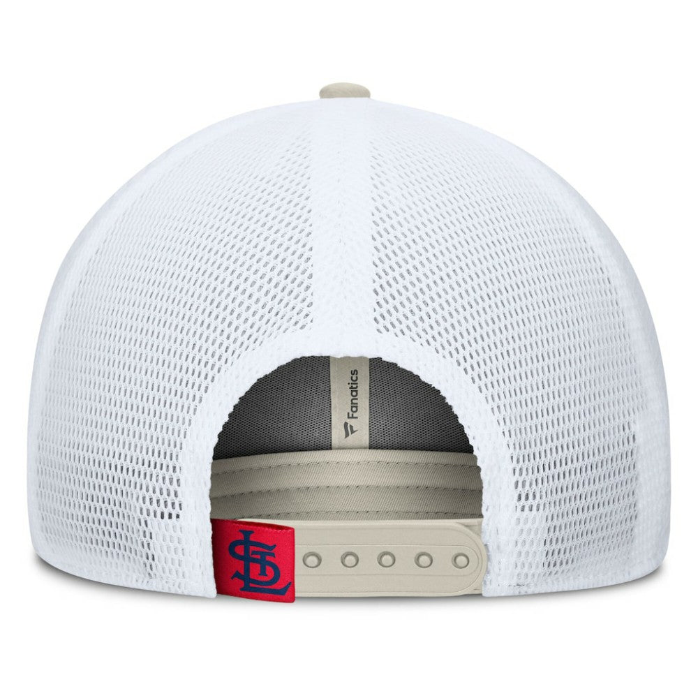 St. Louis Cardinals Fanatics Heritage Light Khaki A-Frame Adjustable Hat | MLB Near me