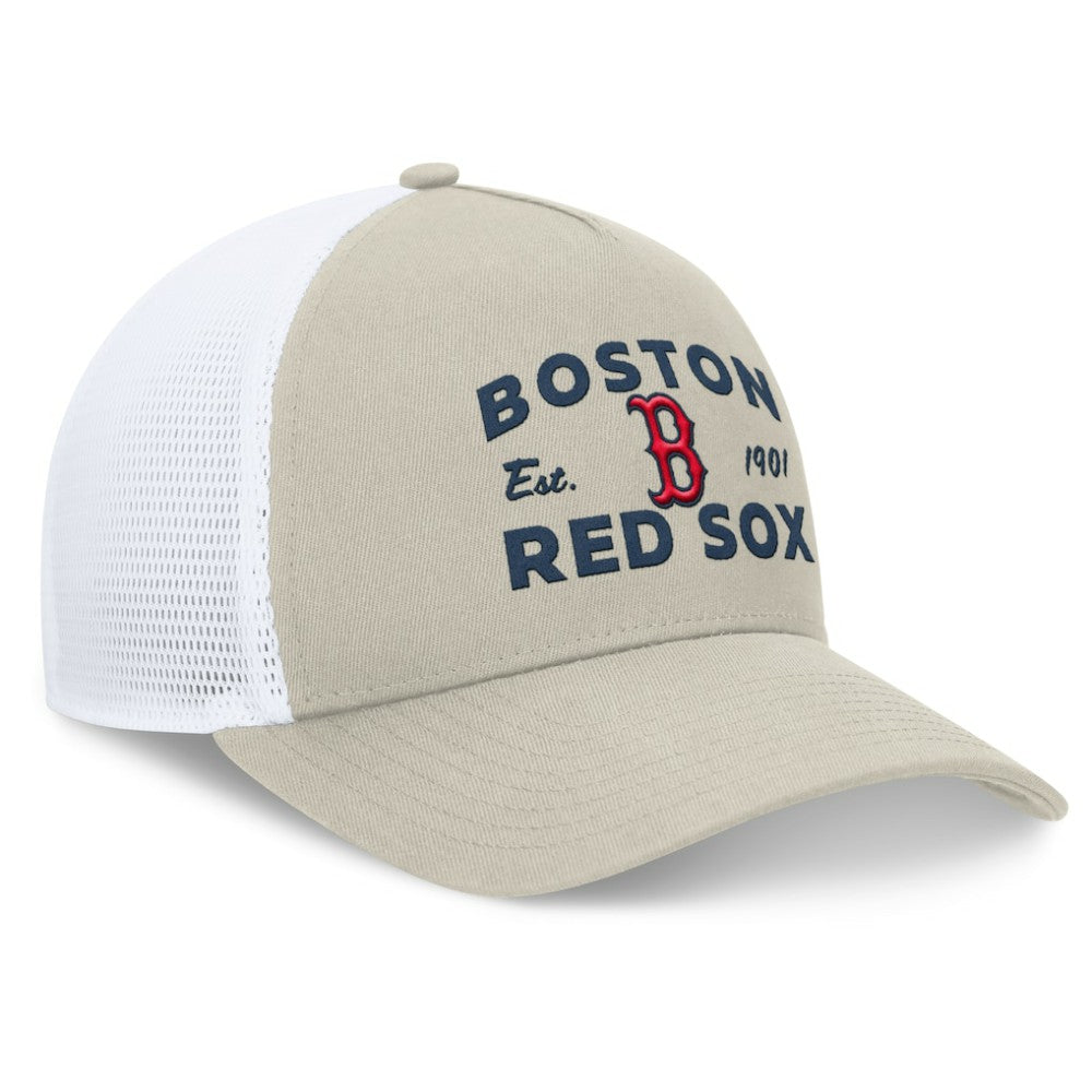 Boston Red Sox Fanatics A-Frame Trucker Adjustable Hat | MLB Outlet