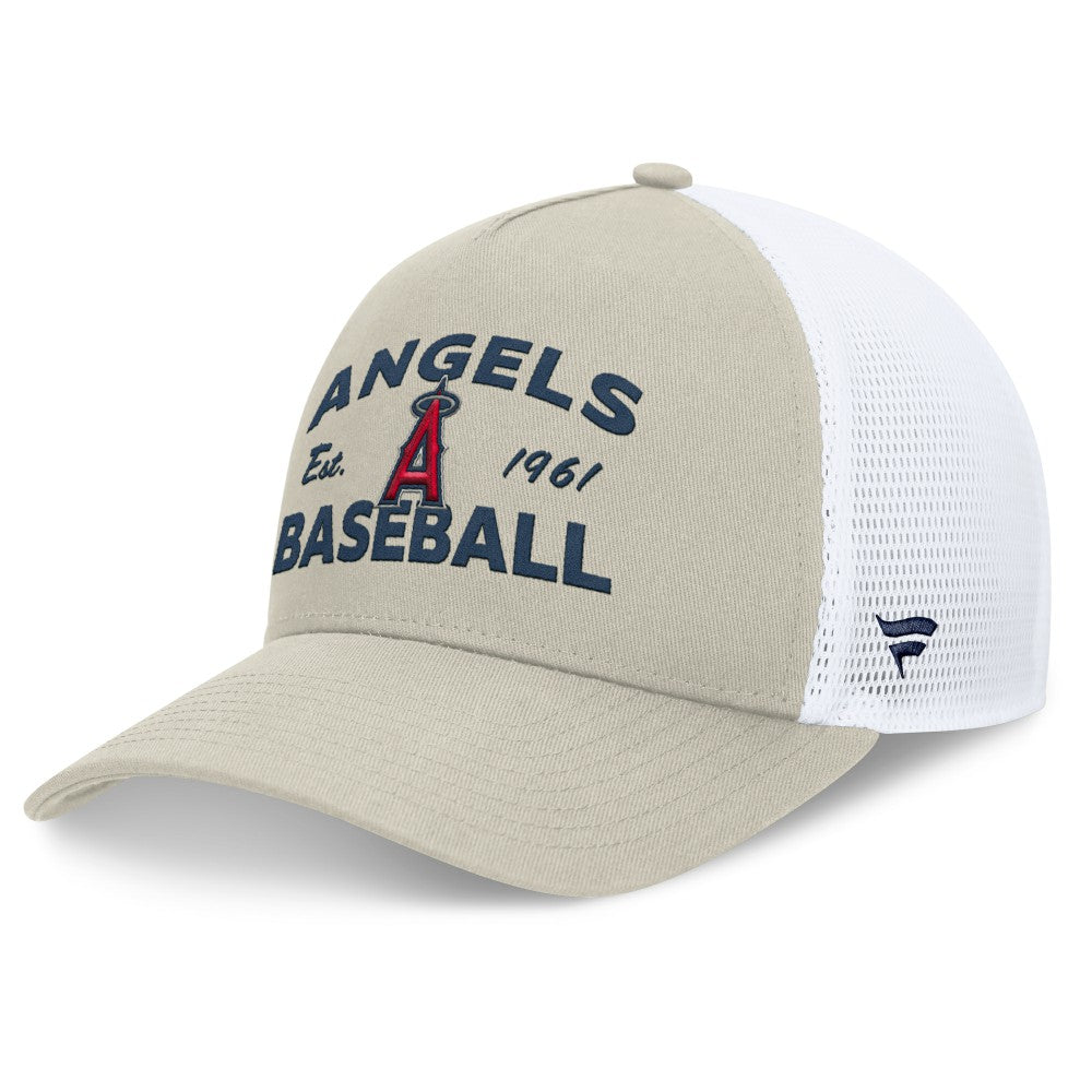 Los Angeles Angels Fanatics A-Frame Trucker Adjustable Hat | MLB For sale