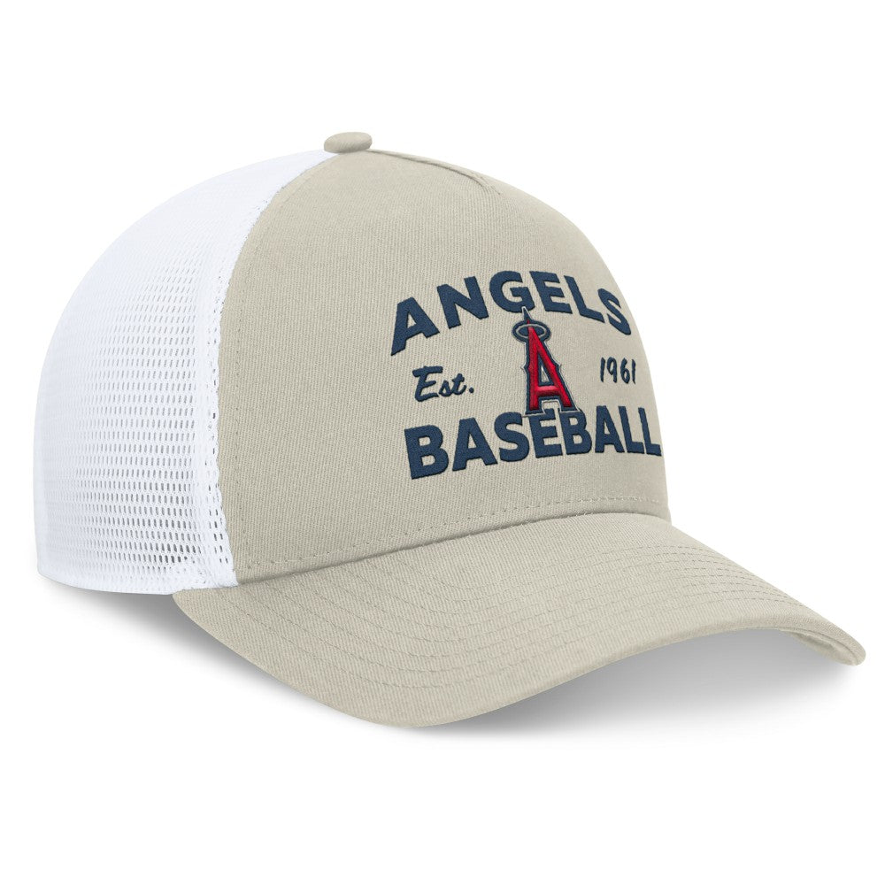 Los Angeles Angels Fanatics A-Frame Trucker Adjustable Hat | MLB For sale