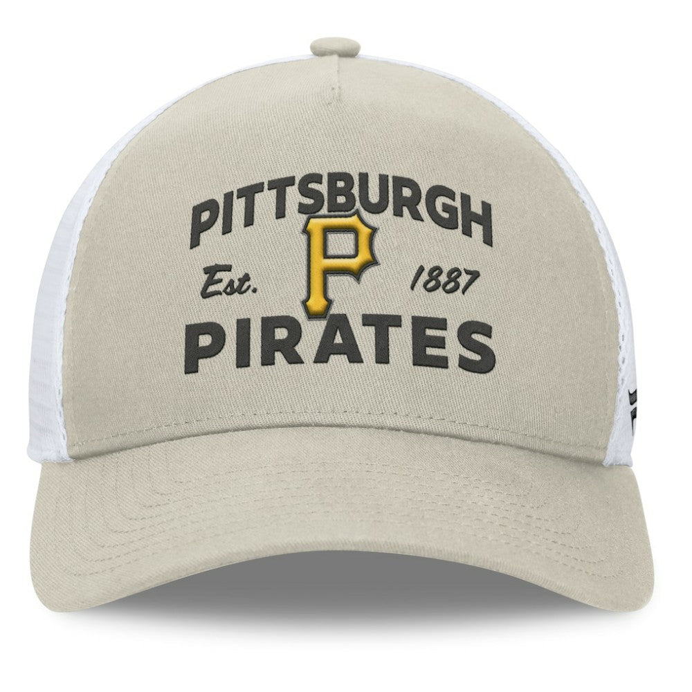 Pittsburgh Pirates Fanatics A-Frame Trucker Adjustable Hat | MLB For sale