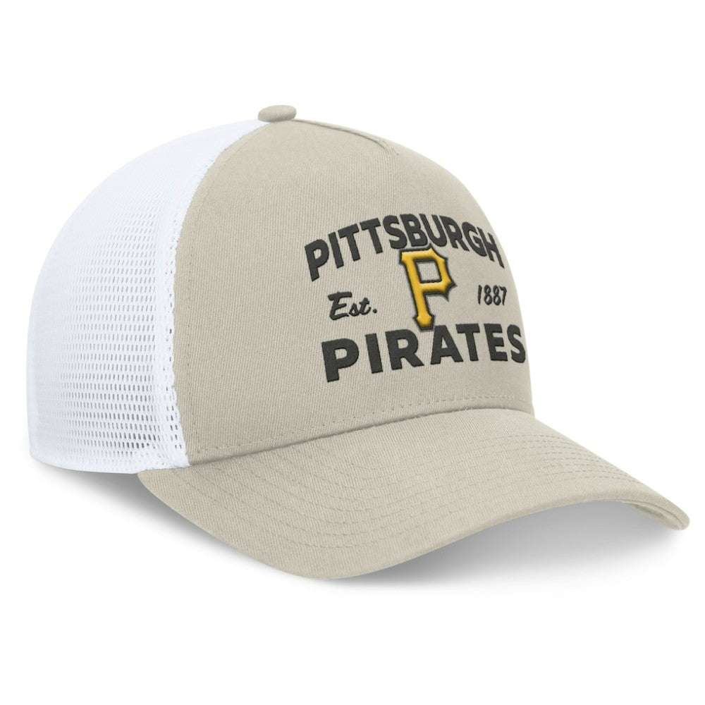 Pittsburgh Pirates Fanatics A-Frame Trucker Adjustable Hat | MLB For sale