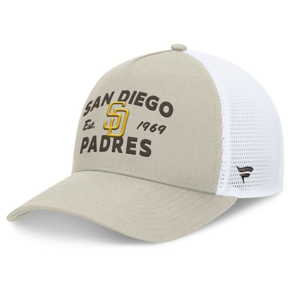 San Diego Padres Fanatics A-Frame Trucker Adjustable Hat | MLB Discount