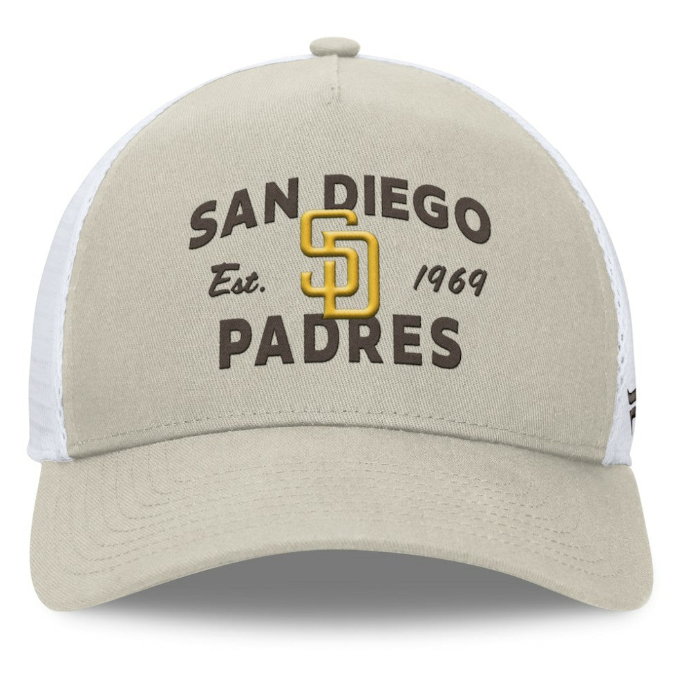 San Diego Padres Fanatics A-Frame Trucker Adjustable Hat | MLB Discount