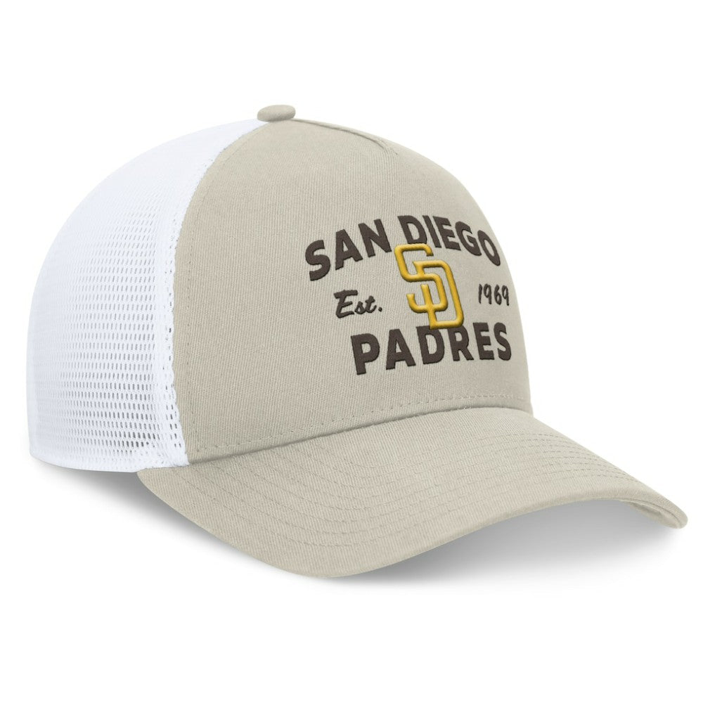 San Diego Padres Fanatics A-Frame Trucker Adjustable Hat | MLB Discount