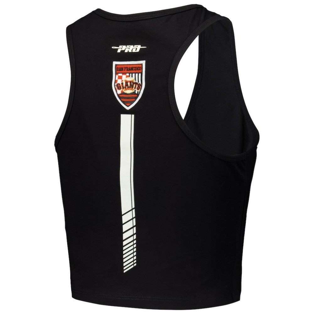 San Francisco Giants Pro Standard Women's Fast Lane Fitted Tri-Blend Cropped Tank Top | MLB Sale
