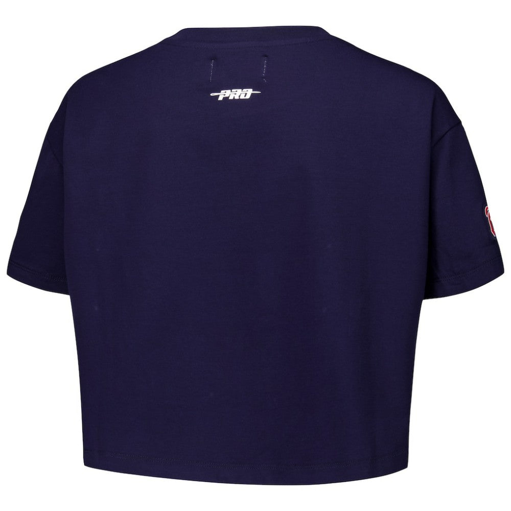 Atlanta Braves Pro Standard Women's Made To Play Boxy Cropped T-Shirt | MLB Sale