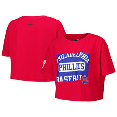 Philadelphia Phillies Pro Standard Women's Made To Play Boxy Cropped T-Shirt | MLB Near me