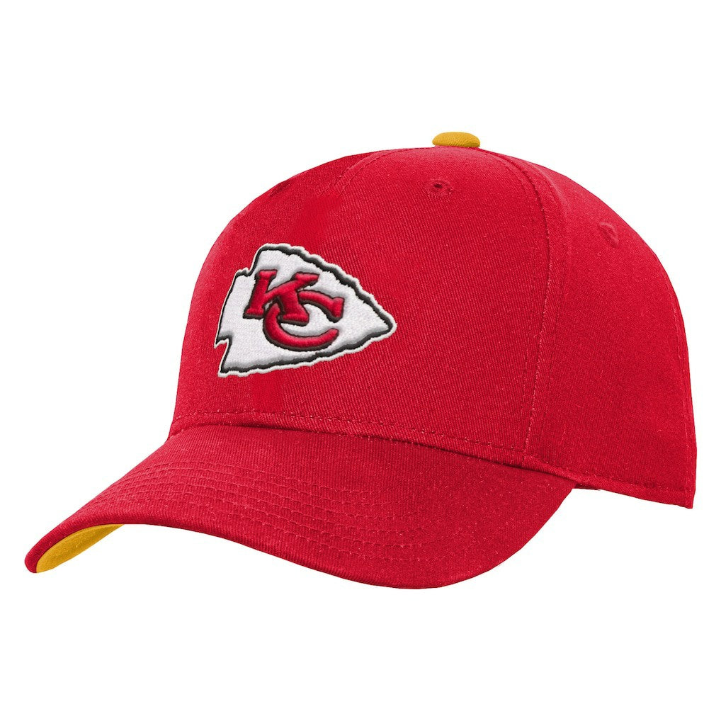 Kansas City Chiefs  Youth Team Pre-Curved Adjustable Hat