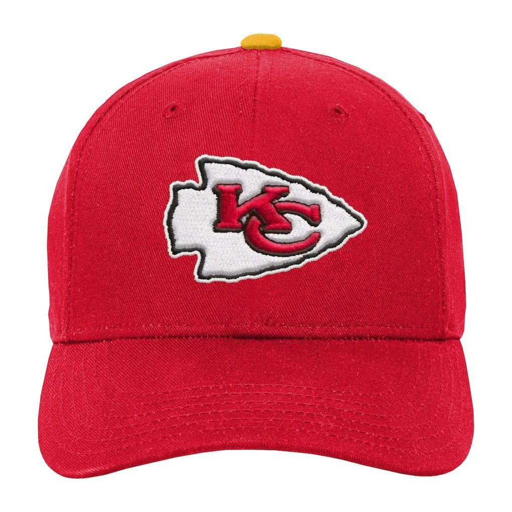 Kansas City Chiefs  Youth Team Pre-Curved Adjustable Hat