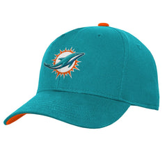 Miami Dolphins  Youth Team Pre-Curved Adjustable Hat
