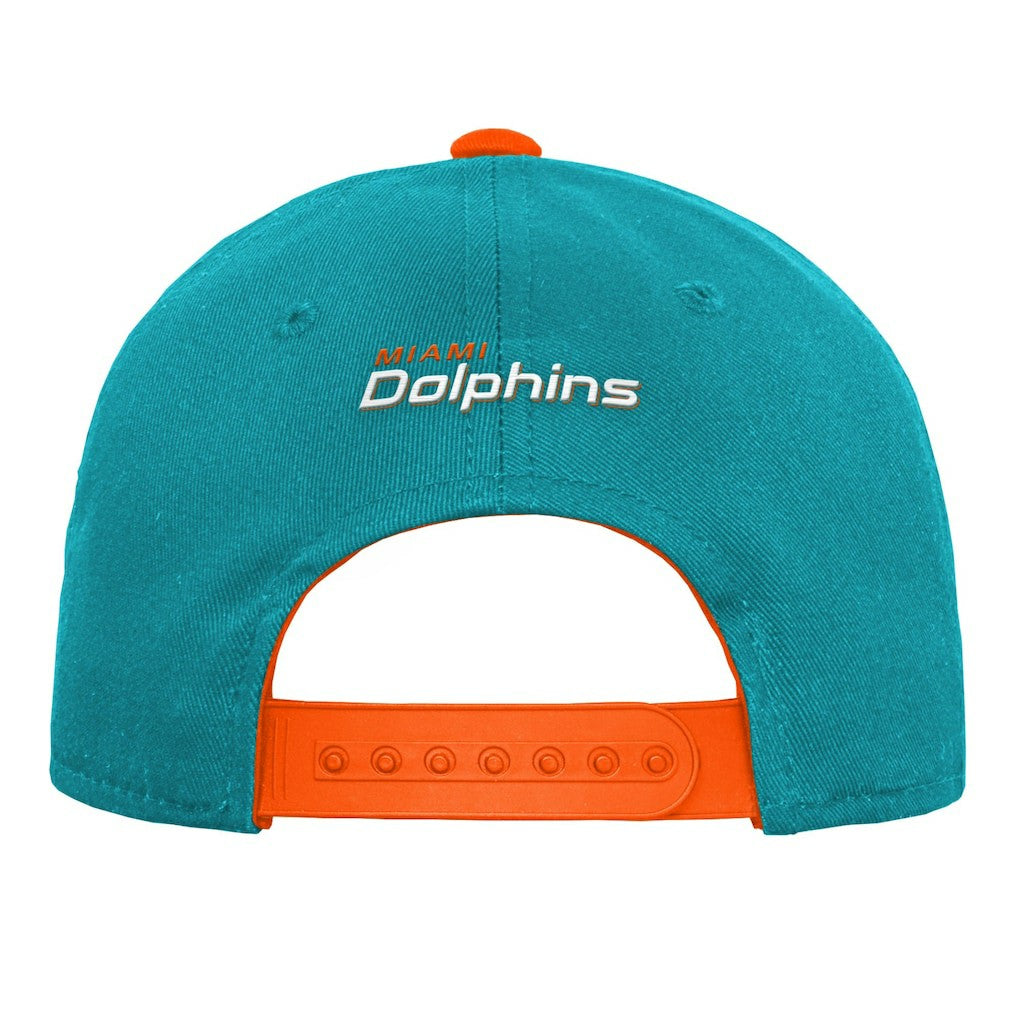 Miami Dolphins  Youth Team Pre-Curved Adjustable Hat
