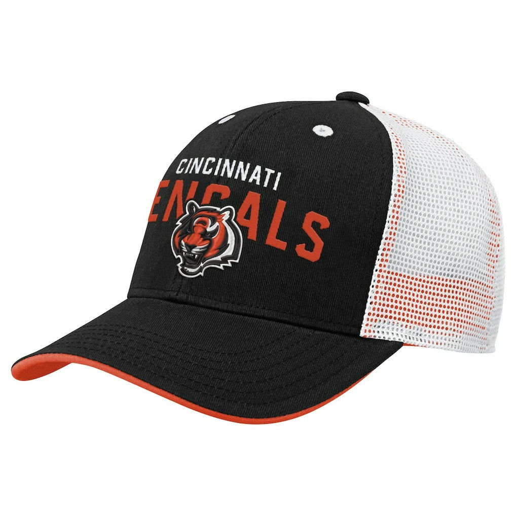 Cincinnati Bengals  Youth Core Lockup Trucker Adjustable Hat