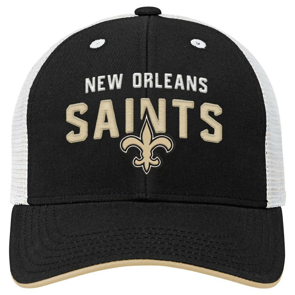 New Orleans Saints  Youth Core Lockup Trucker Adjustable Hat