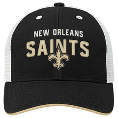 New Orleans Saints  Youth Core Lockup Trucker Adjustable Hat