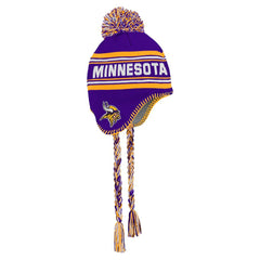 Minnesota Vikings  Youth Jacquard Tassel Knit Hat with Pom
