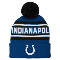Indianapolis Colts  Preschool Jacquard Cuffed Knit Hat with Pom