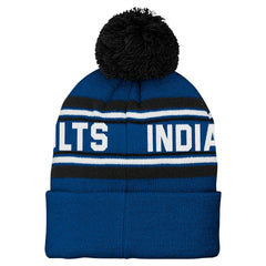 Indianapolis Colts  Preschool Jacquard Cuffed Knit Hat with Pom