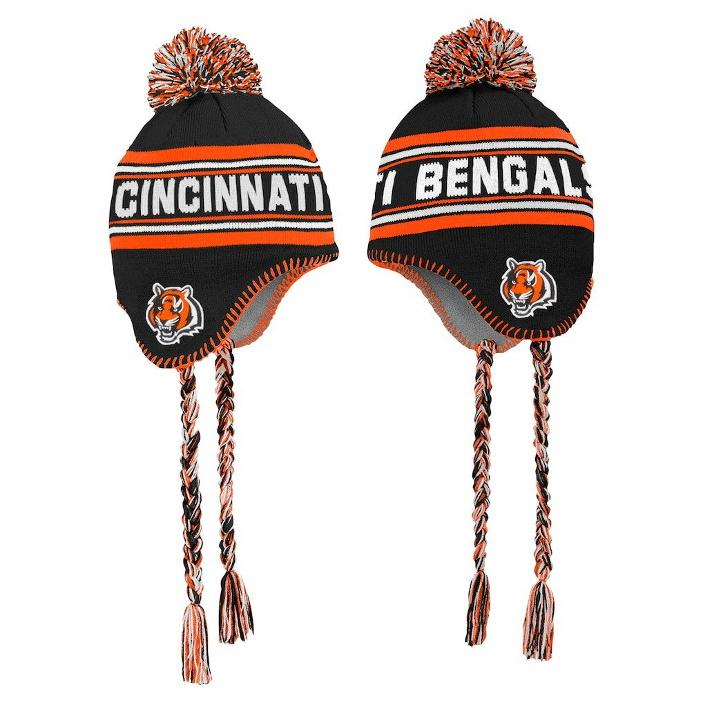 Cincinnati Bengals  Preschool Jacquard Tassel Knit Hat with Pom