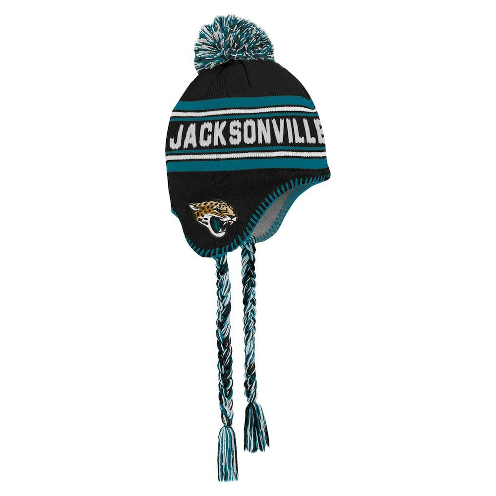 Jacksonville Jaguars  Preschool Jacquard Tassel Knit Hat with Pom