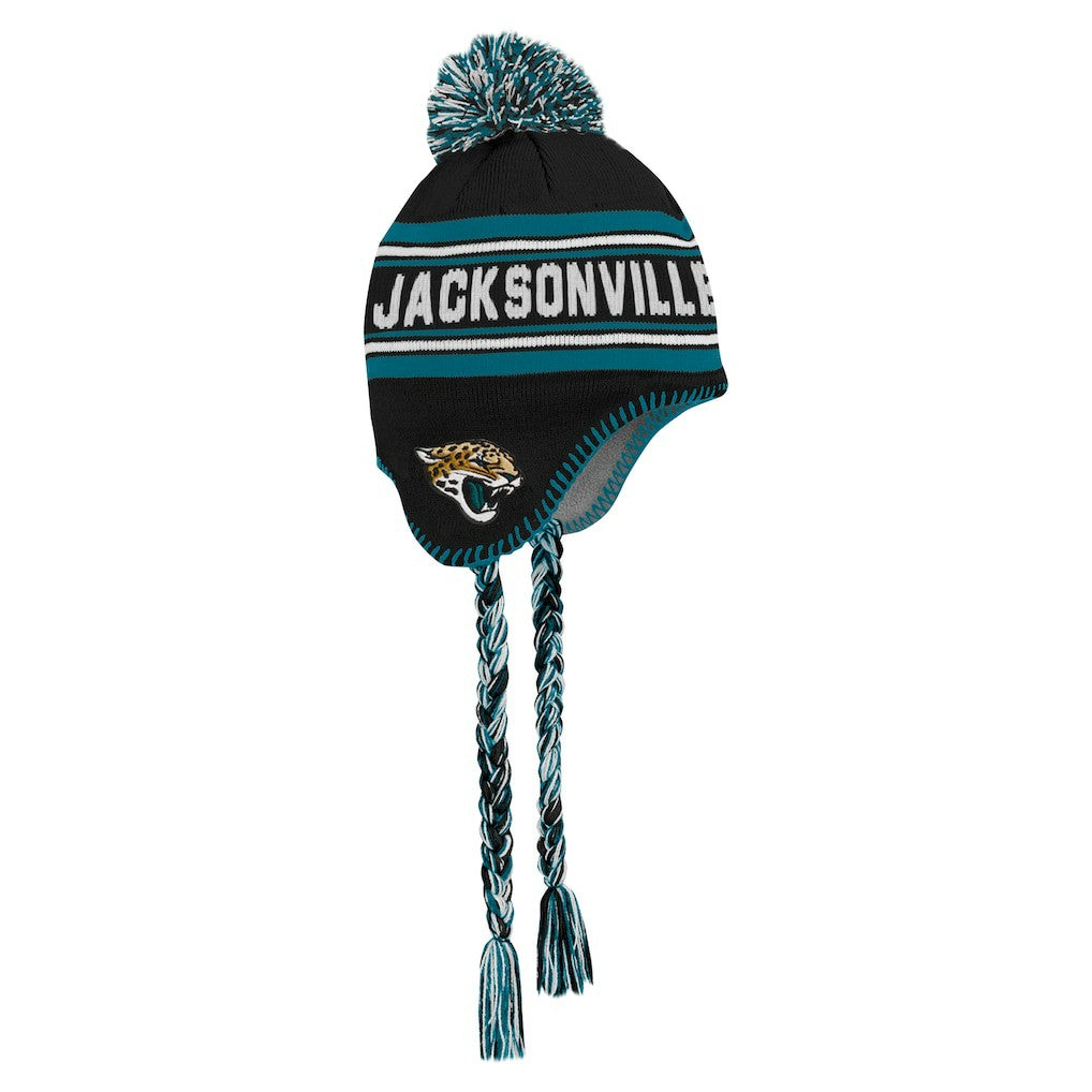 Jacksonville Jaguars  Preschool Jacquard Tassel Knit Hat with Pom