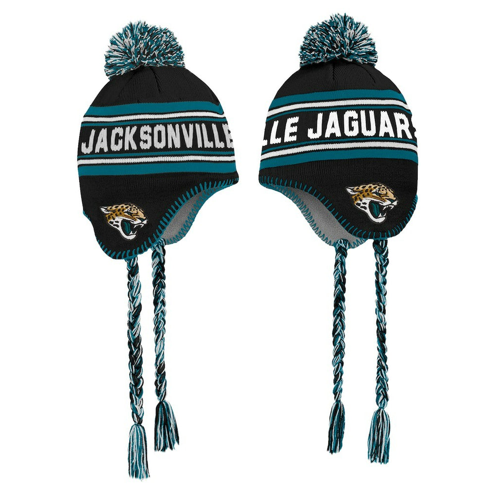 Jacksonville Jaguars  Preschool Jacquard Tassel Knit Hat with Pom