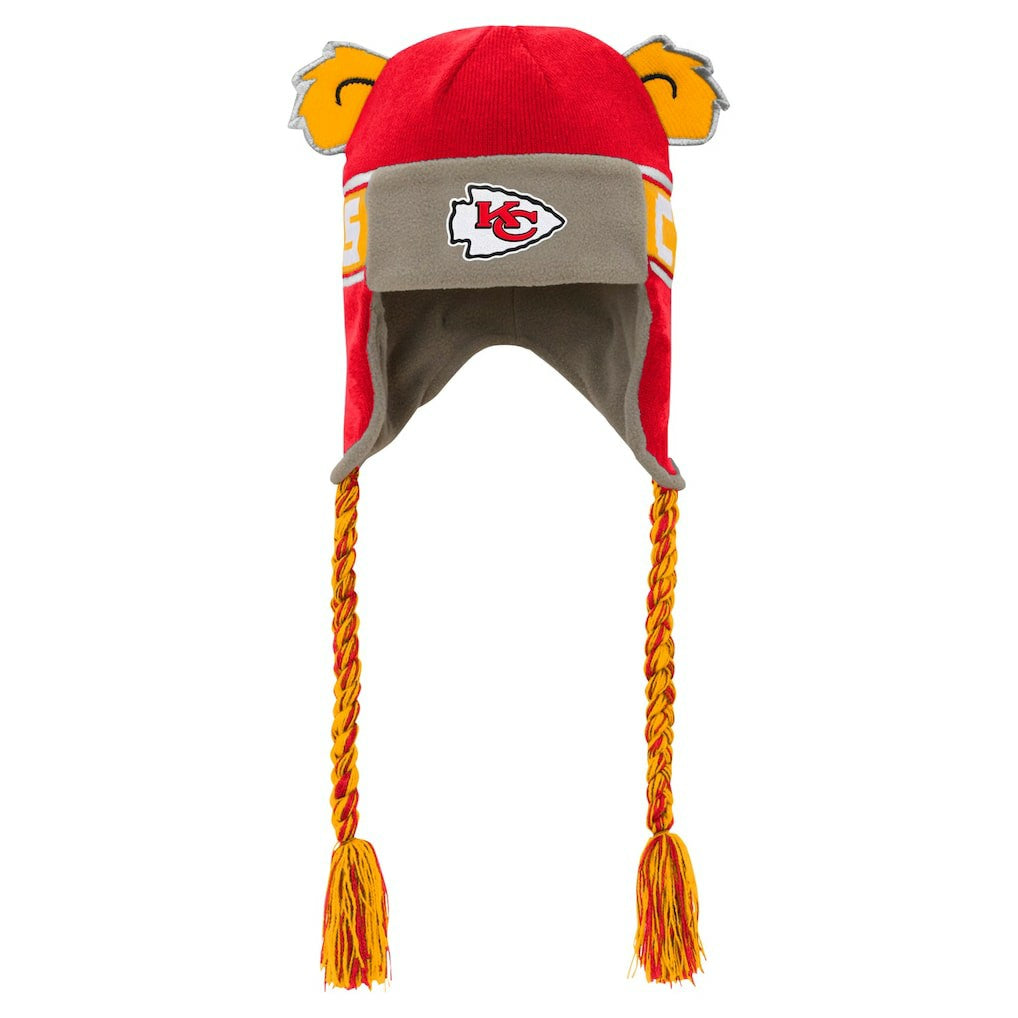 Kansas City Chiefs  Youth Wordmark Ears Trooper Knit Hat