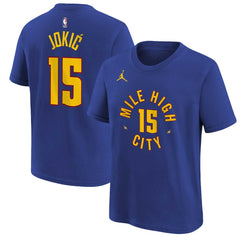 Nikola Jokic Denver Nuggets Jordan Brand Youth Statement Edition Name & Number T-Shirt sale Discount