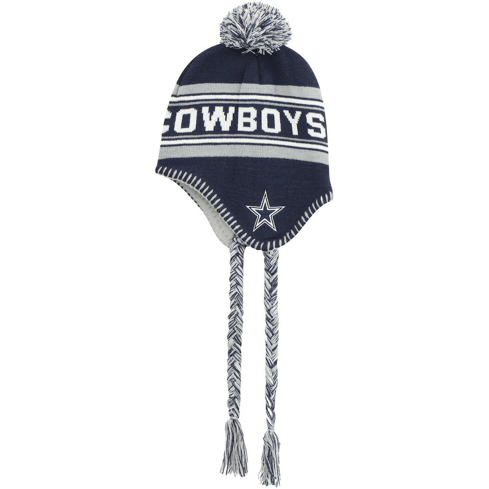 Dallas Cowboys  Youth Jacquard Tassel Knit Hat with Pom