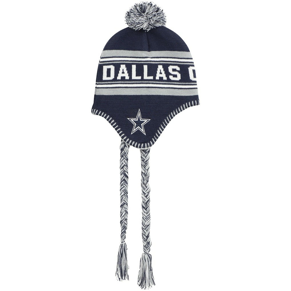 Dallas Cowboys  Youth Jacquard Tassel Knit Hat with Pom