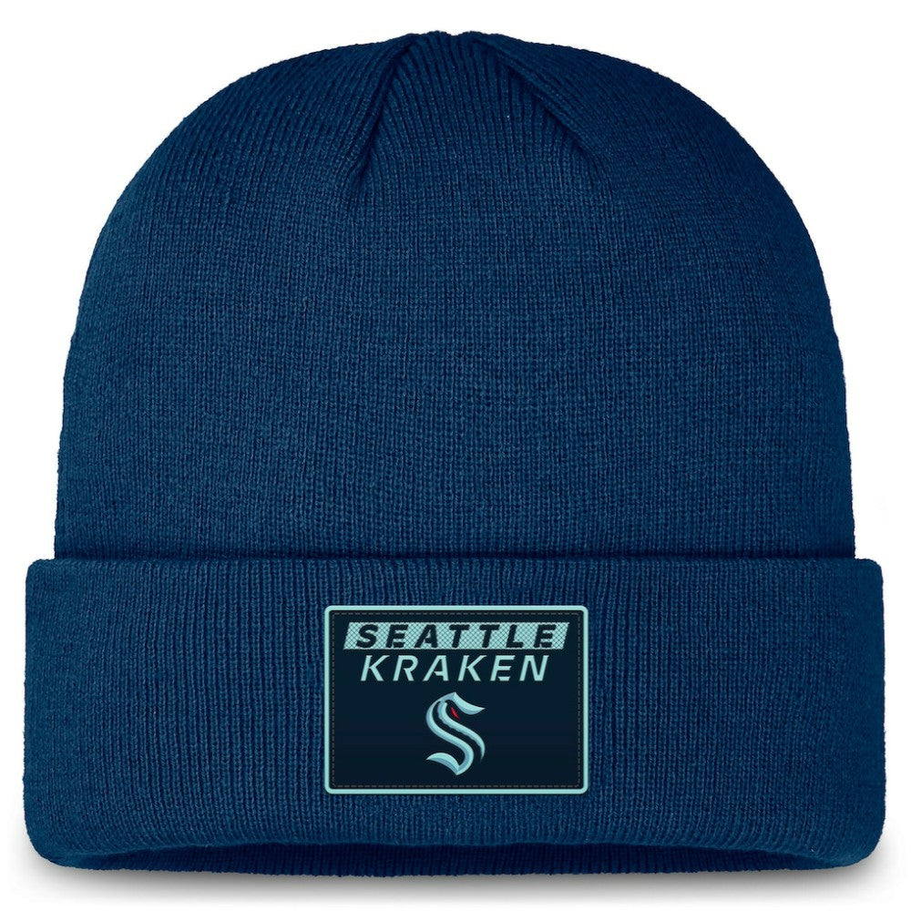 Seattle Kraken Fanatics Authentic Pro Cuffed Knit Hat Sale