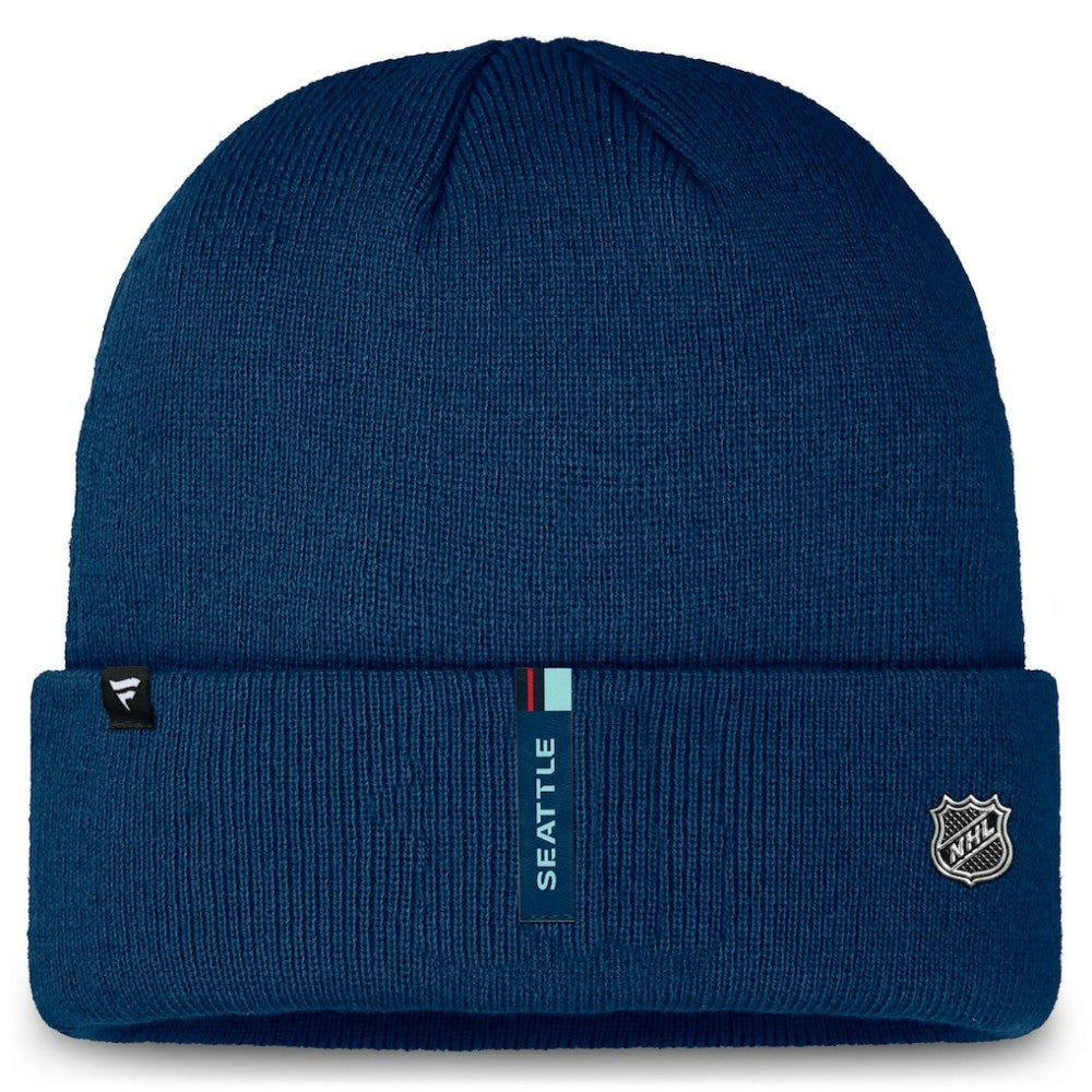 Seattle Kraken Fanatics Authentic Pro Cuffed Knit Hat Sale
