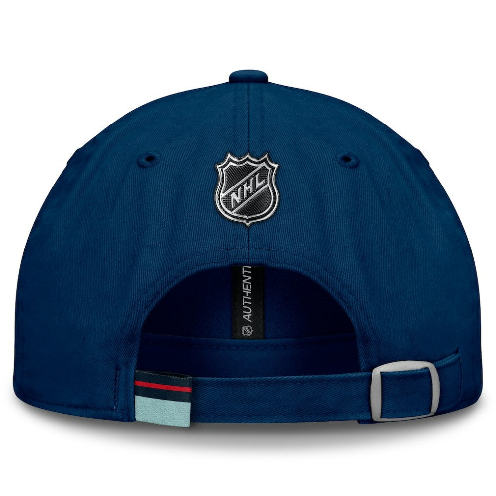 Seattle Kraken Fanatics Authentic Pro Prime Adjustable Hat For Sale