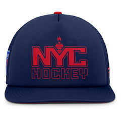 New York Rangers Fanatics Authentic Pro Hometown Rink Foam Trucker Snapback Hat Discount