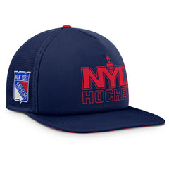 New York Rangers Fanatics Authentic Pro Hometown Rink Foam Trucker Snapback Hat Discount