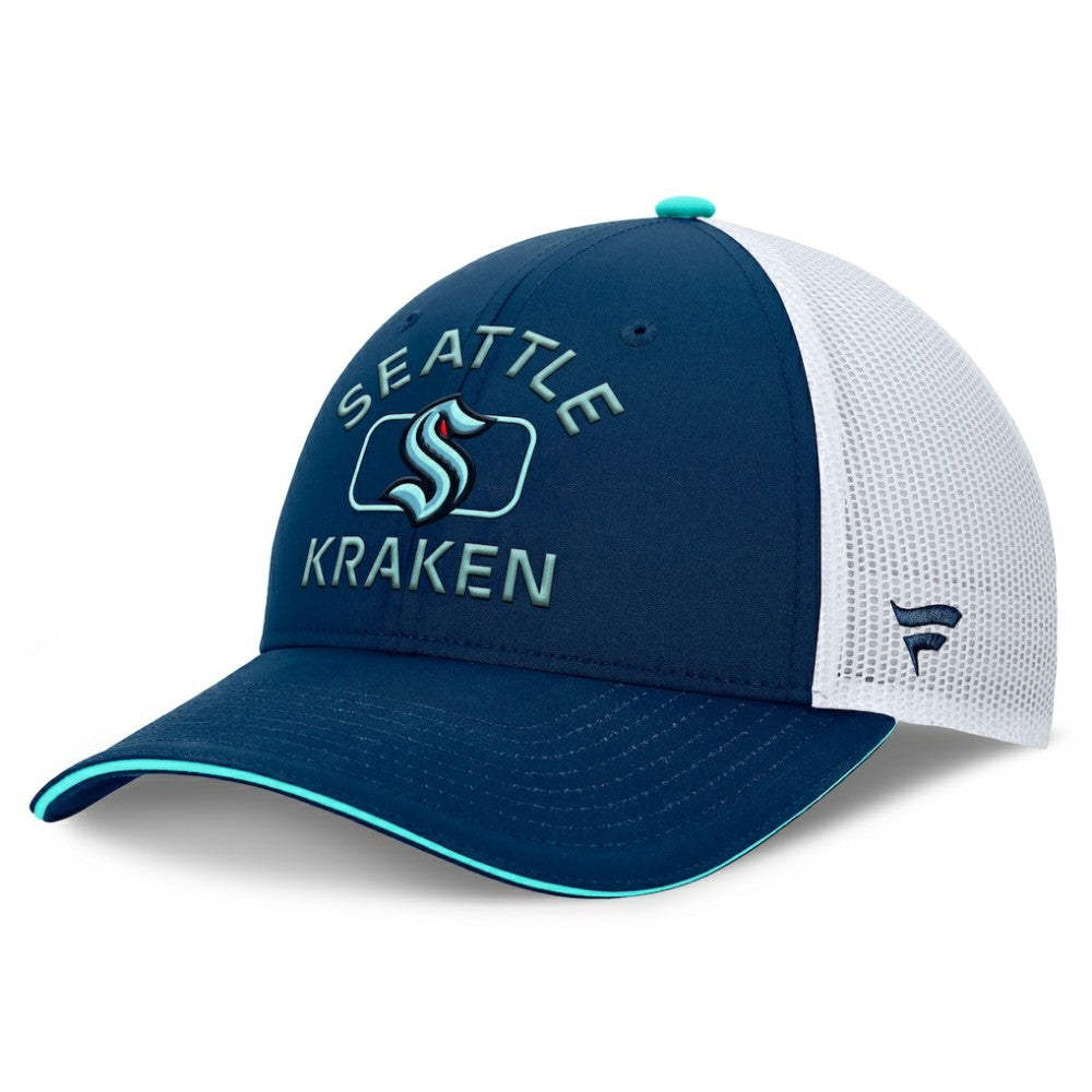 Seattle Kraken Fanatics Authentic Pro Rink Trucker Hat Sale