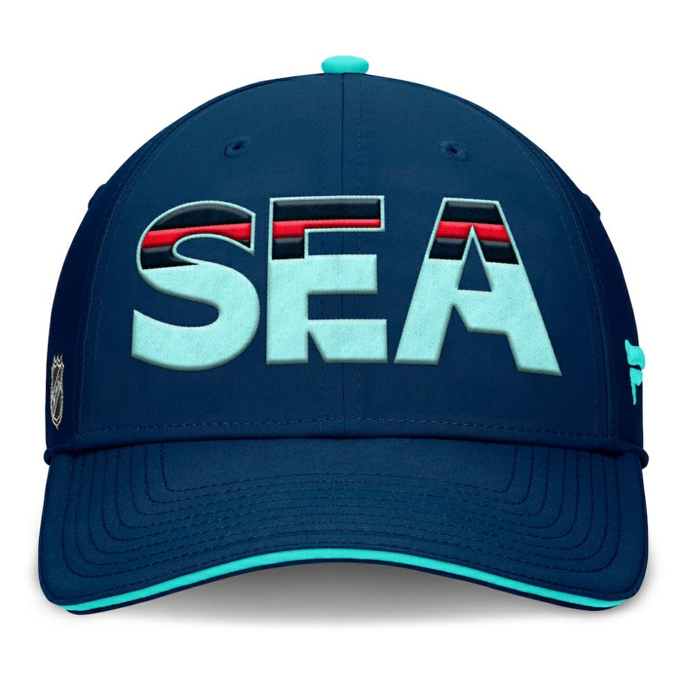 Seattle Kraken Fanatics Authentic Pro Rink Team Code Flex Hat Online