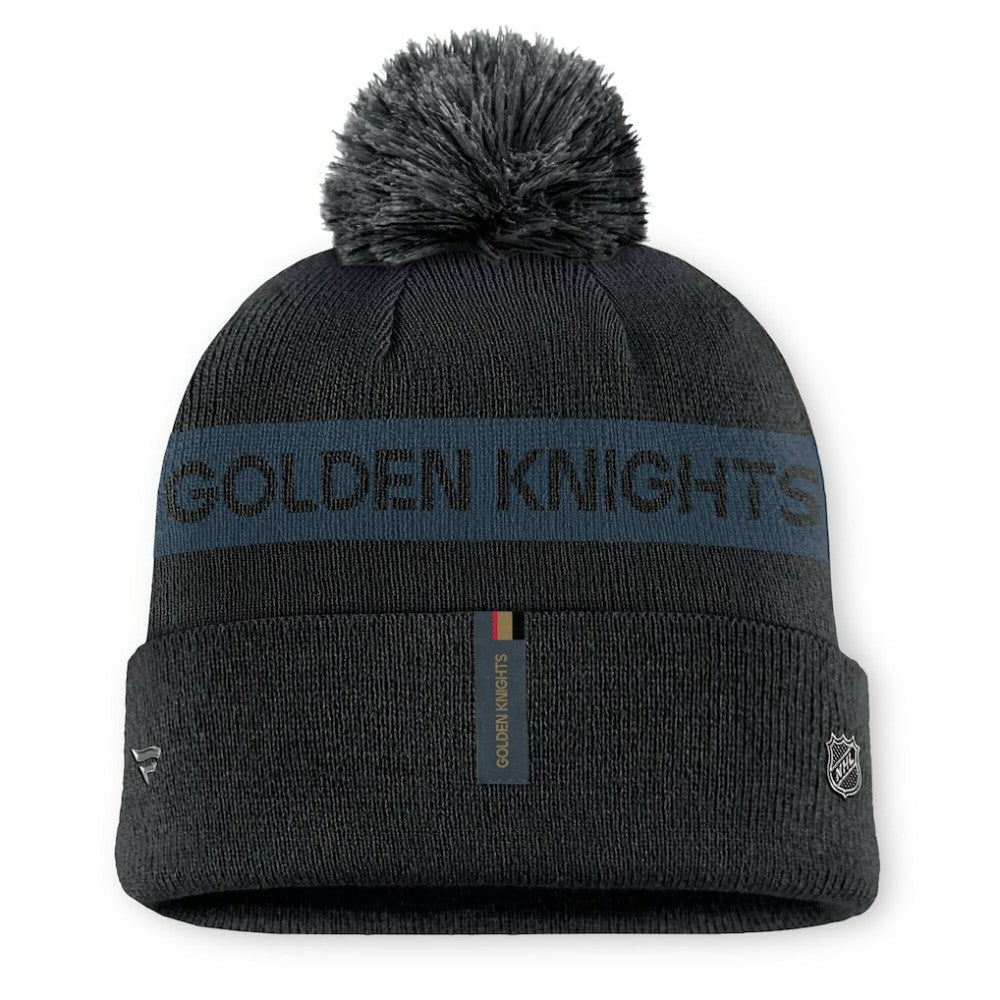 Vegas Golden Knights Fanatics Women's Authentic Pro Rink Cuffed Knit Hat with Pom Sale