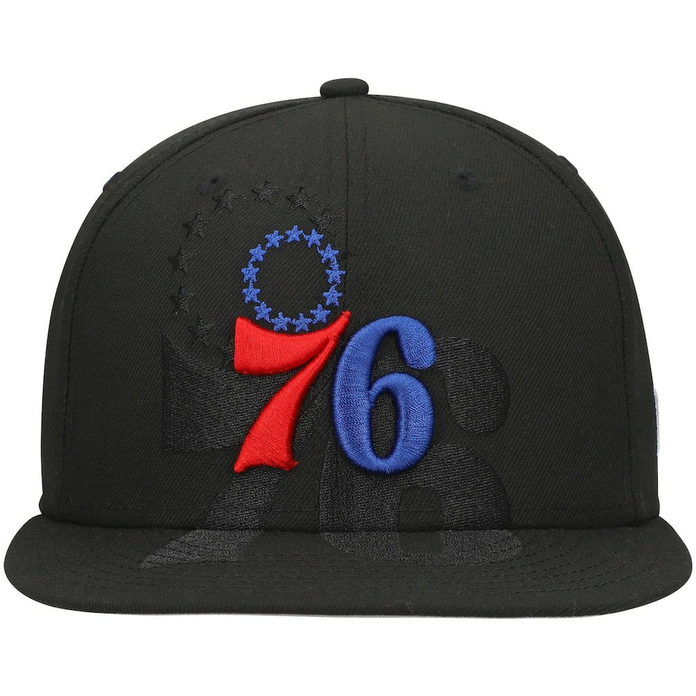 Philadelphia 76ers Blackout Shadow Logo 59FIFTY Fitted Hat Outlet