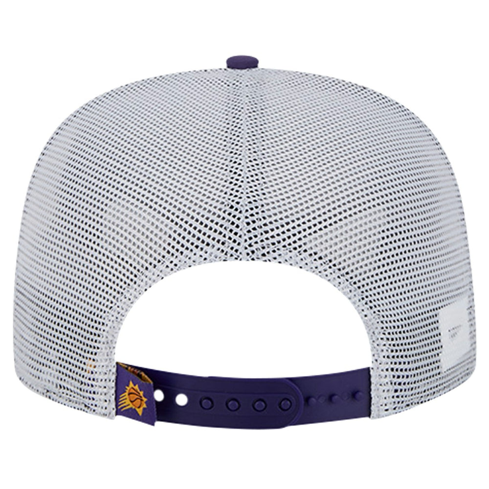 Phoenix Suns Puff Print Team Code A-Frame 9FIFTY Trucker Snapback Hat Online