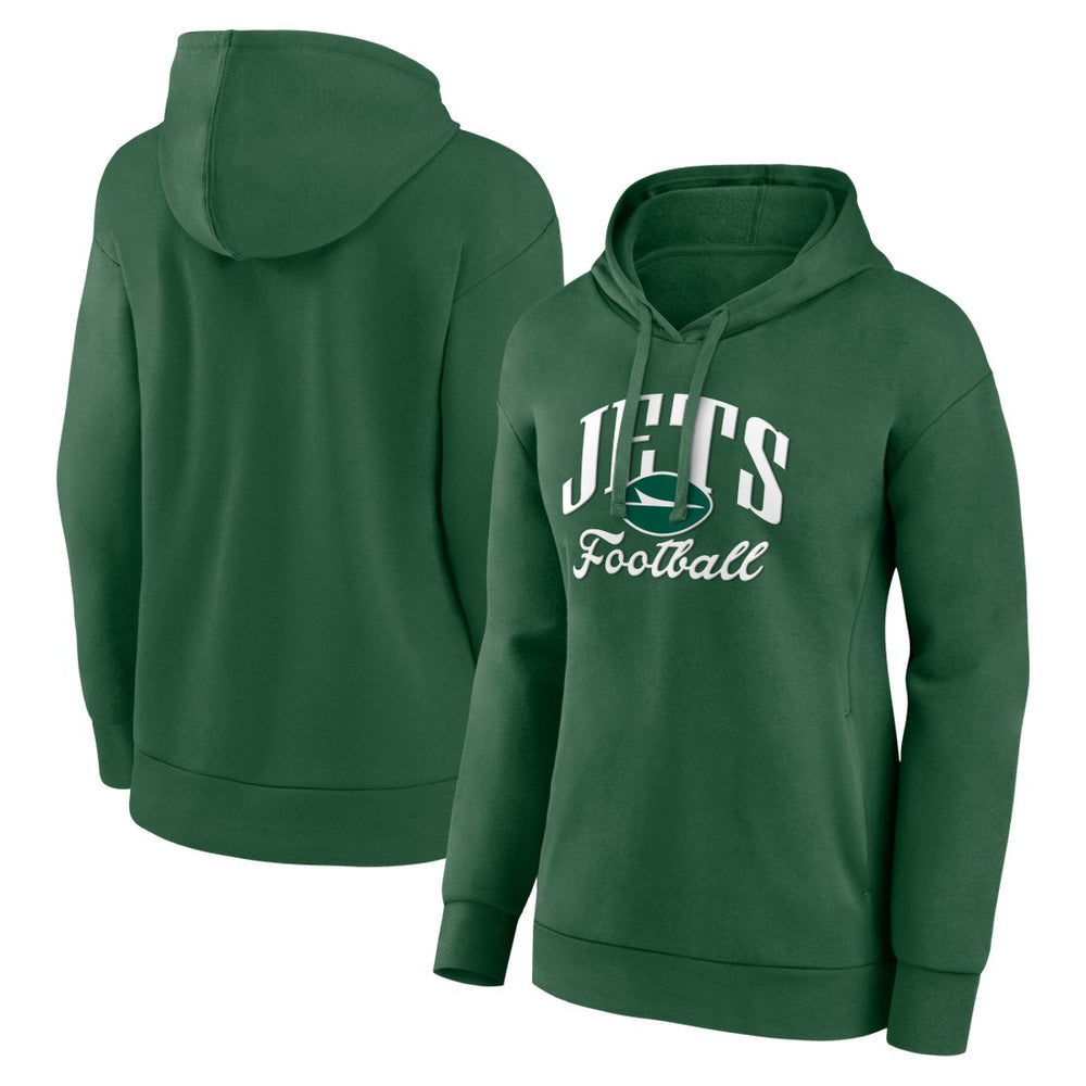 New York Jets Fanatics Women's Victory Script Pullover Hoodie