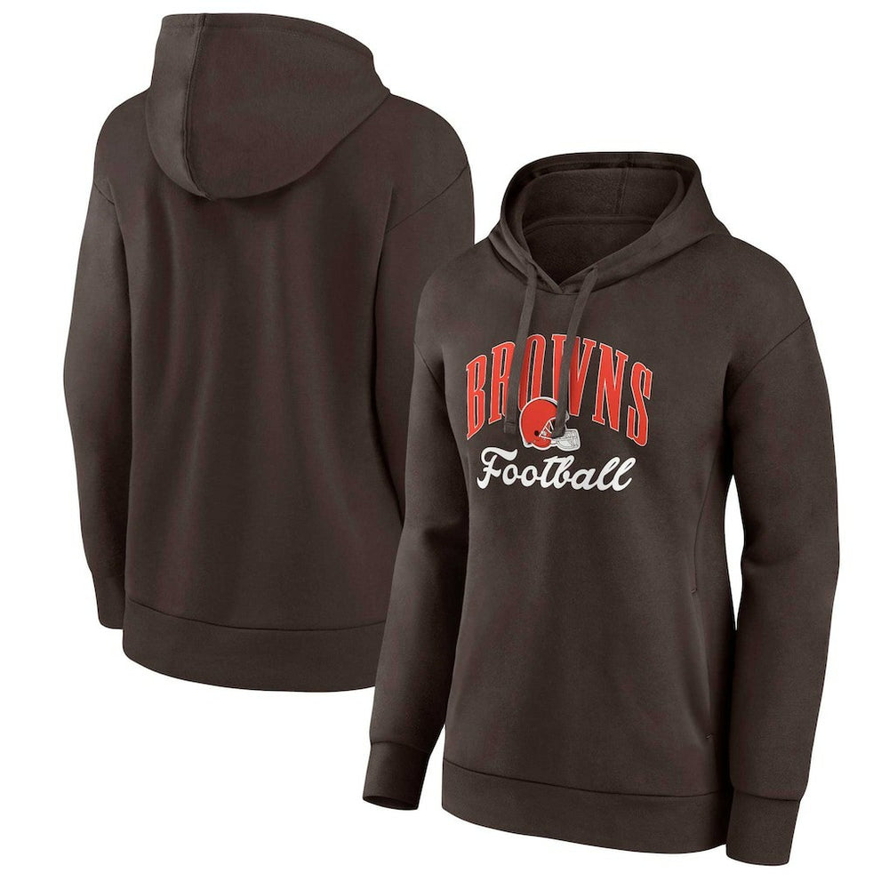 Cleveland Browns Fanatics Women's Victory Script Pullover Hoodie