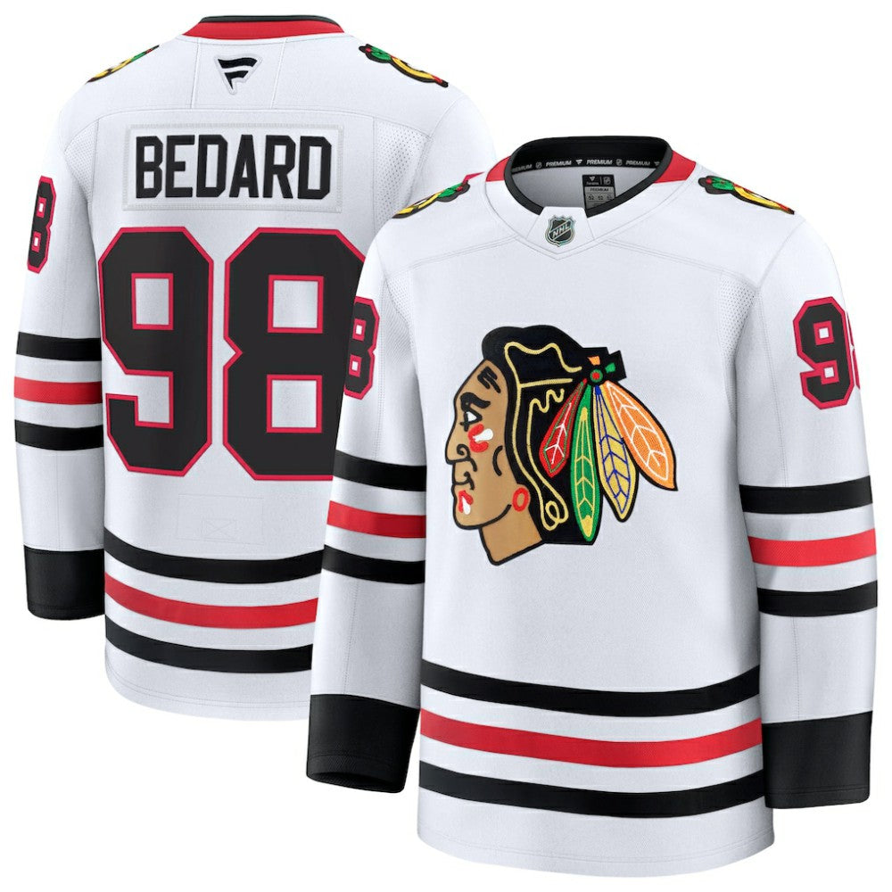Connor Bedard Chicago Blackhawks Fanatics Away Premium Jersey Outlet