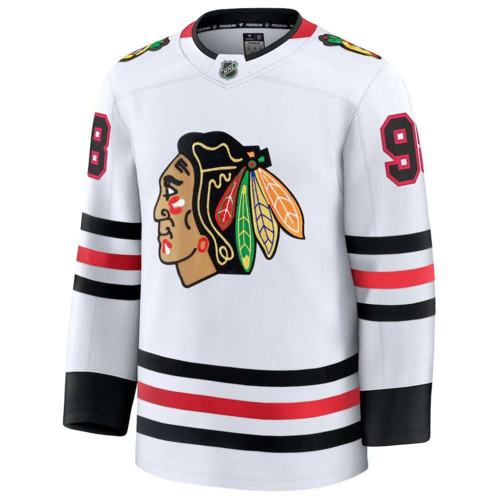 Connor Bedard Chicago Blackhawks Fanatics Away Premium Jersey Outlet