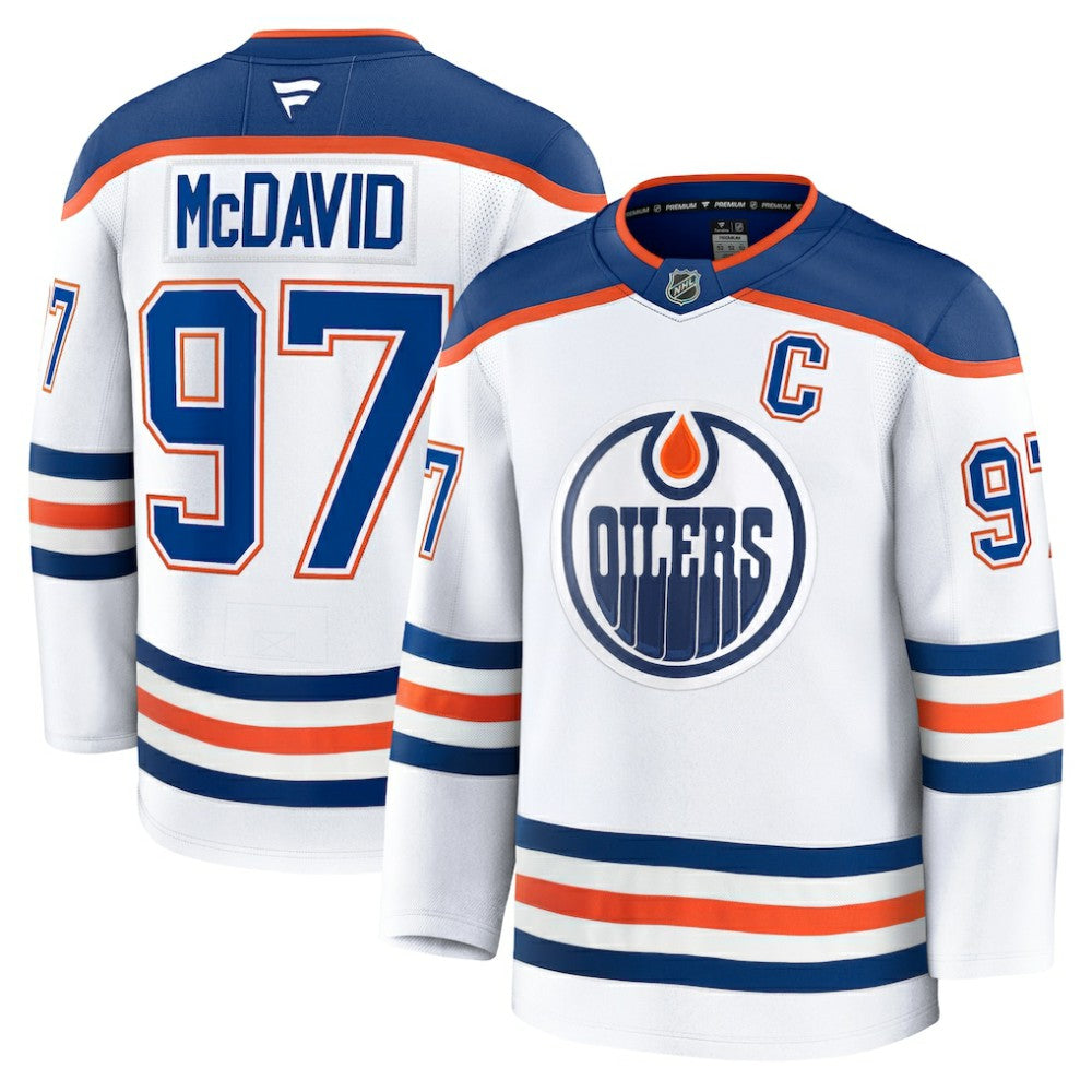 Connor McDavid Edmonton Oilers Fanatics Away Premium Jersey For Sale